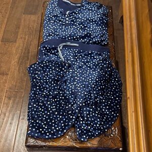 Nautica Blue and White Polka Dot Sleepwear